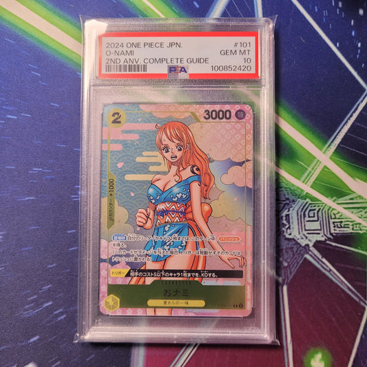 O-Nami | #OP06-101 | PSA 10 | 2nd Anniversary Complete Guide | Japanese