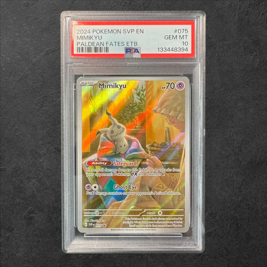 Mimikyu | #075 | PSA 10 | Paldean Fates ETB | English | 2024