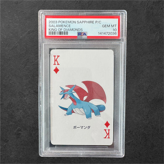 Salamence King of Diamonds | PSA 10 | Sapphire Playing Cards | Japanese | 2003