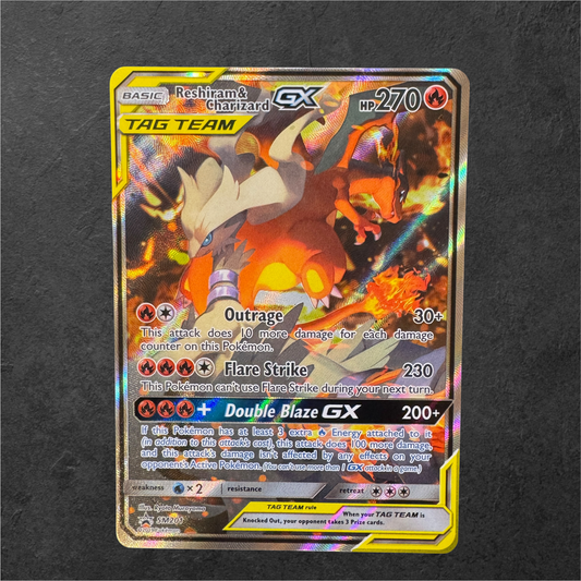 Reshiram & Charizard GX | #SM201 | NM | Black Star Promo | English | 2019