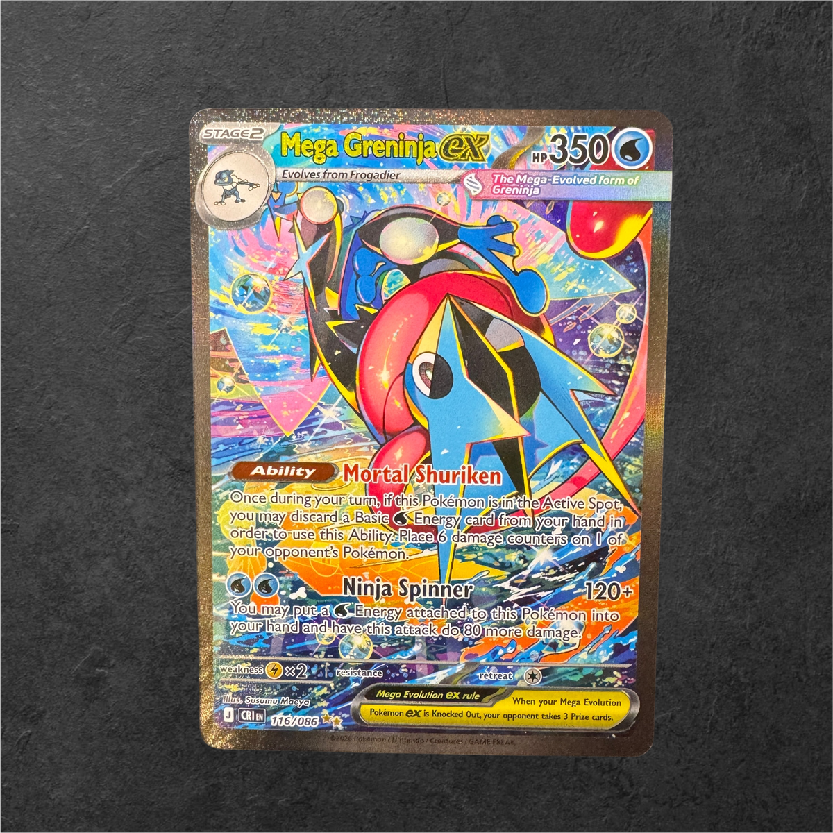 Mega Greninja ex | #116 | NM | Chaos Rising | English | 2026