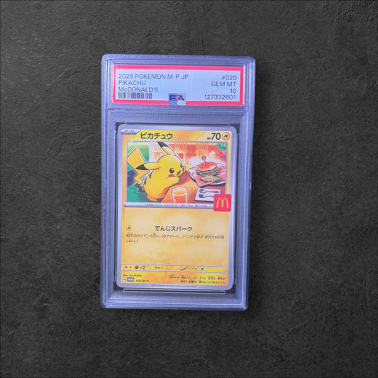 Pikachu  | #020 | PSA 10 | McDonald's Promo | Japanese