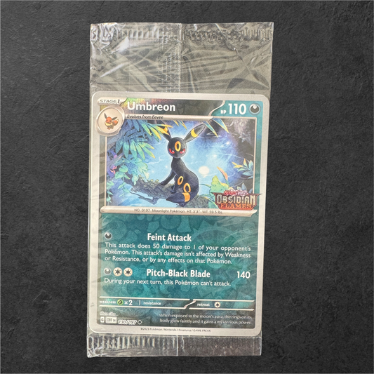 Umbreon Obsidian Flames Stamp | #130 | Sealed | Promo | English | 2023