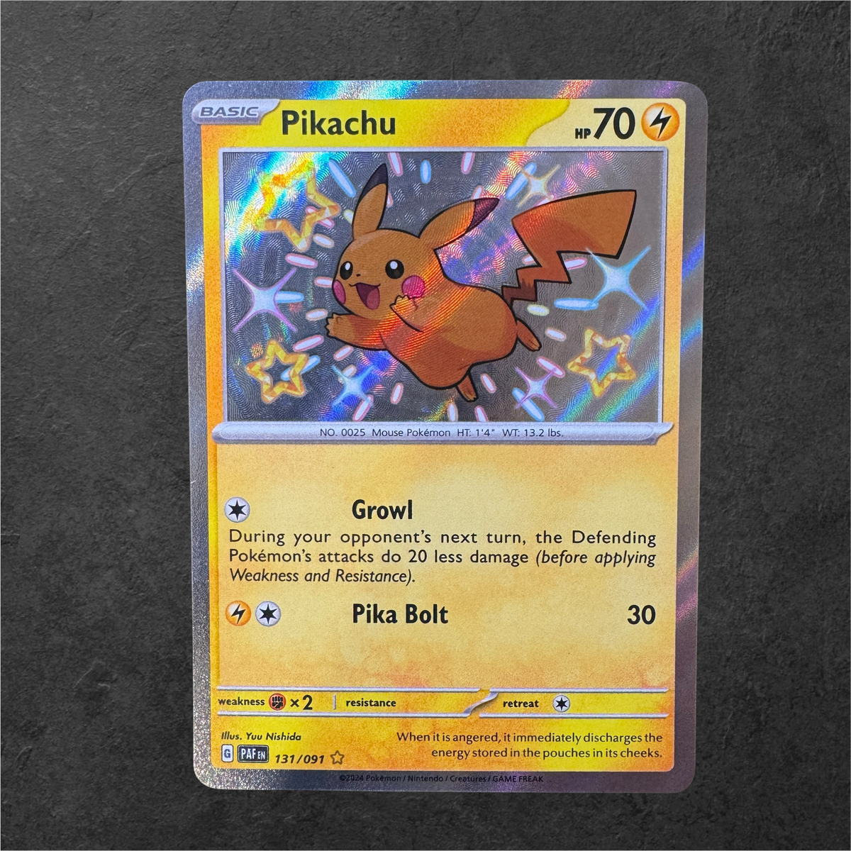 Pikachu Baby Shiny | 131 | NM  | Paldean Fates | English | 2024