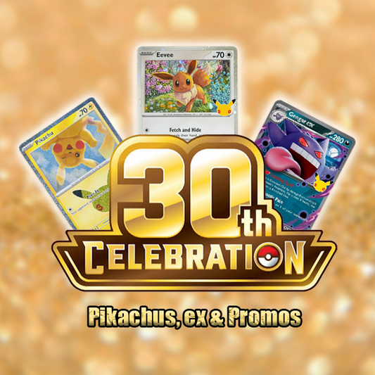 30th Celebrations Pikachu, ex and promos - Choose your card