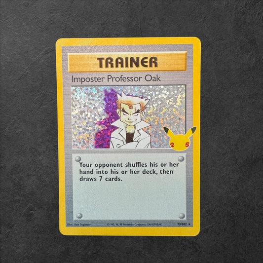 Imposter Professor Oak | # 73 | NM | Celebrations | English | 2021