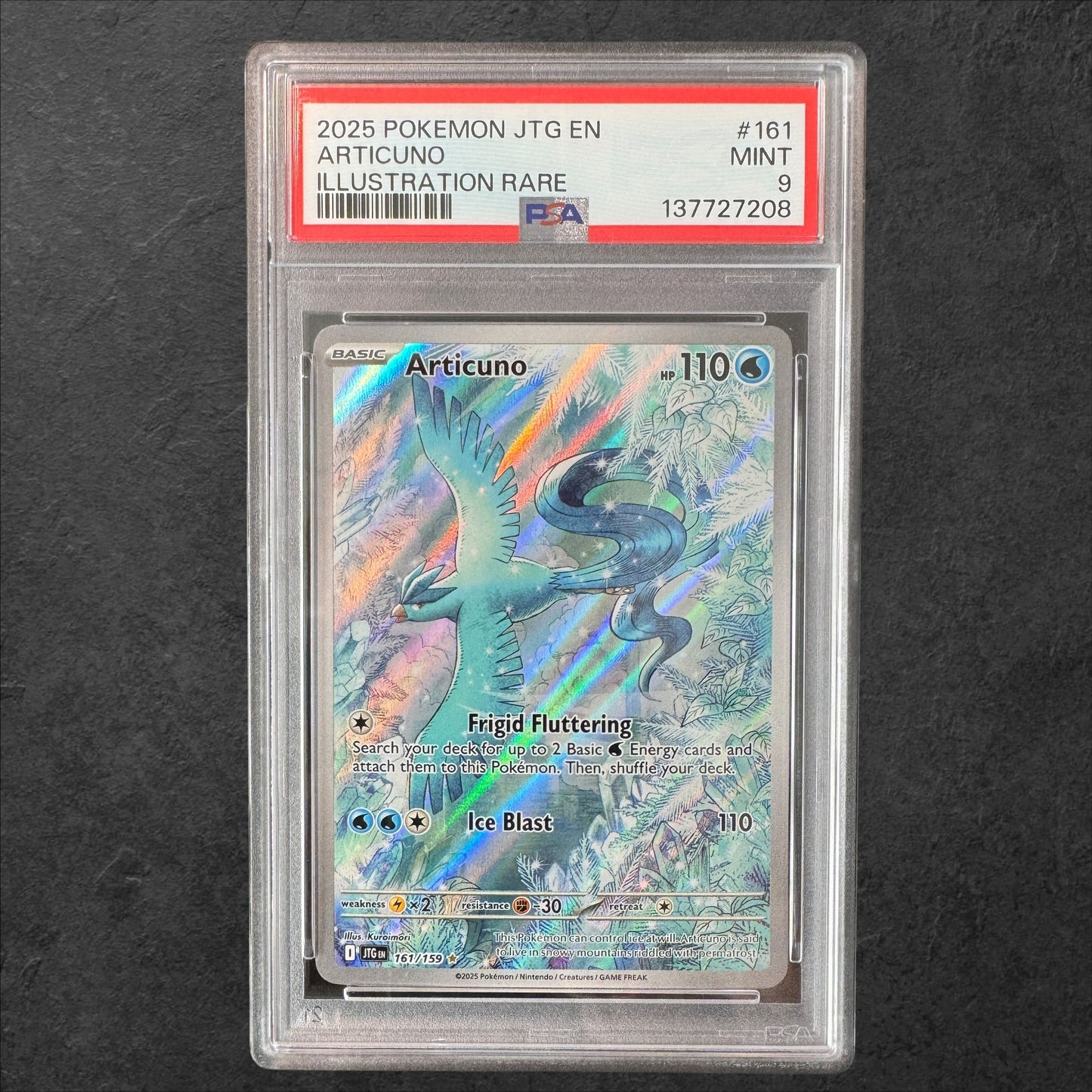Articuno | #161 | PSA 9 | Journey Together | English | 2025