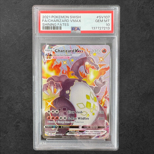 Charizard VMAX | #SV107 | PSA 10 | Shining Fates | English | 2021