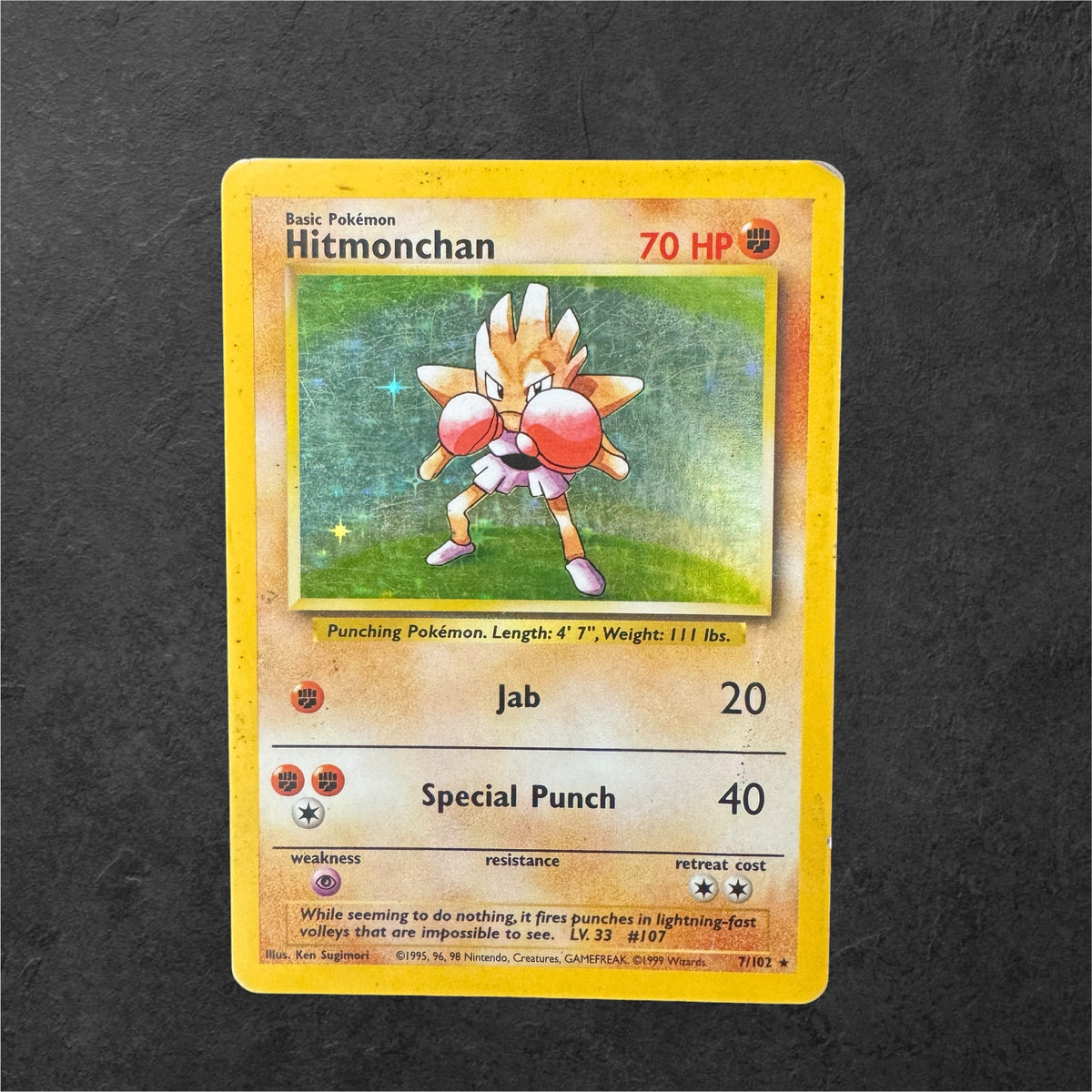 Hitmonchan | #7 | DMG | Base Set | English | 1999