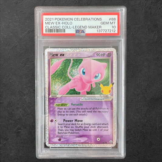 Mew ex | #88 | PSA 10 | Celebrations | English | 2021