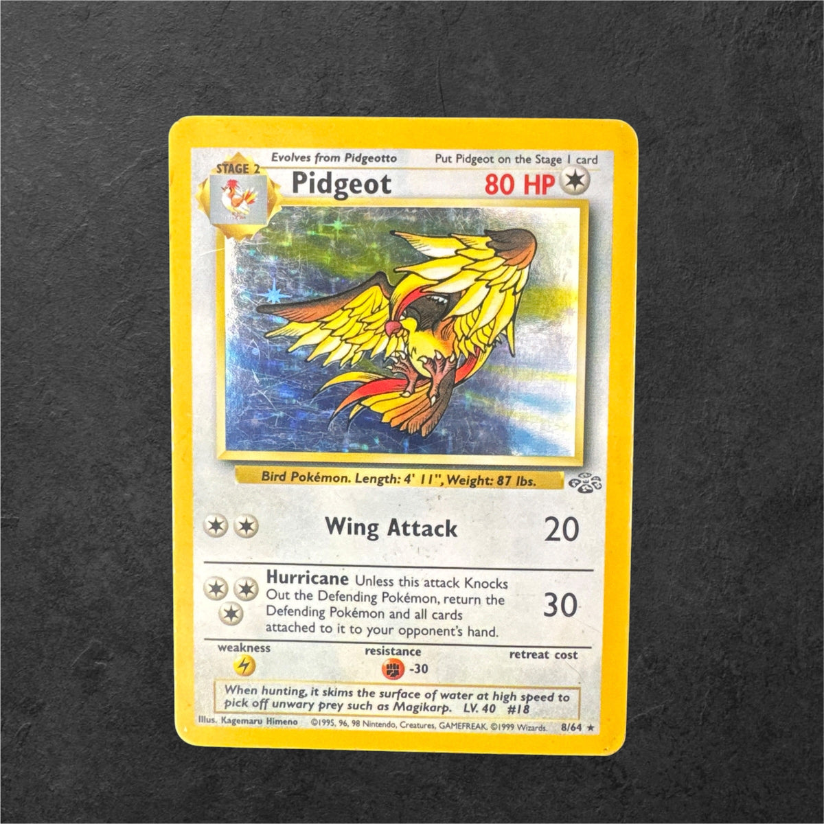 Pidgeot | #8 | HP | Jungle | English | 1999