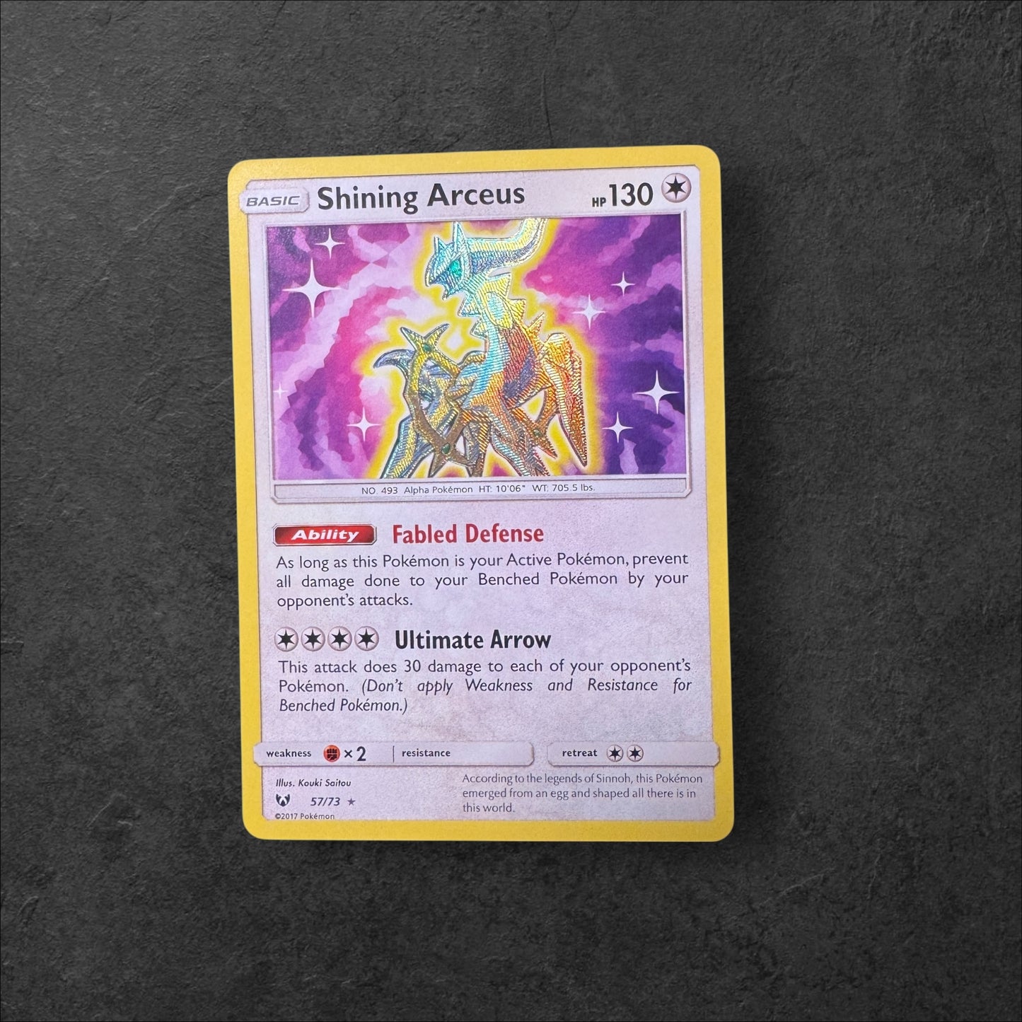 Shining Arceus | #57 | NM | Shining Legends | English | 2017
