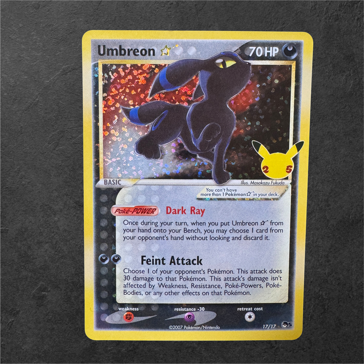Umbreon Gold Star| # 17 | NM | Celebrations | English | 2021