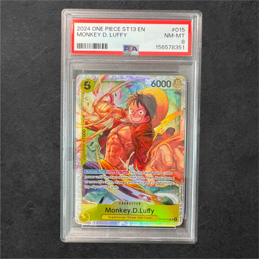 Monkey.D.Luffy | #ST13-015 | PSA 8 | ST13 | English