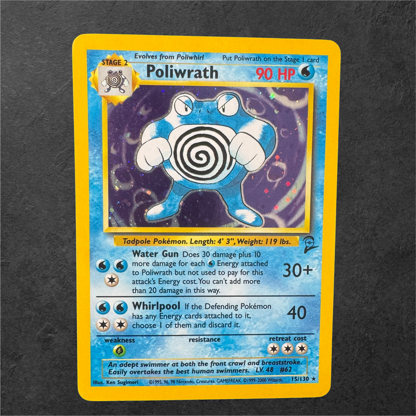 Poliwrath | #15 | MP | Base Set 2 | English | 2000