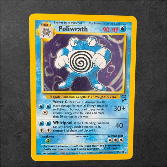 Poliwrath | #15 | MP | Base Set 2 | English | 2000