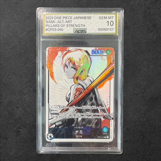Nami | #OP03-040 | Pillars of Strength OP03 | Japanese |AGS 10