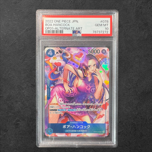 Boa Hancock | OP01-078 | PSA 10 | OP01 Romance Dawn | Japanese