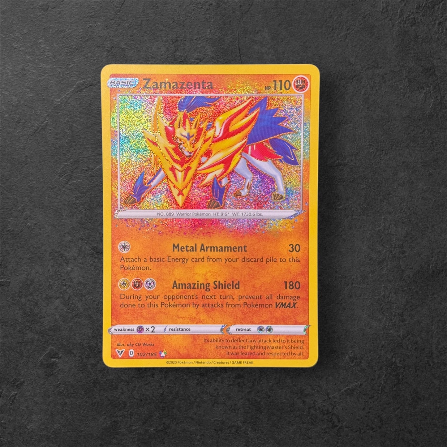 Zamazenta Amazing Rare | #102 | NM | Vivid Voltage | English | 2020