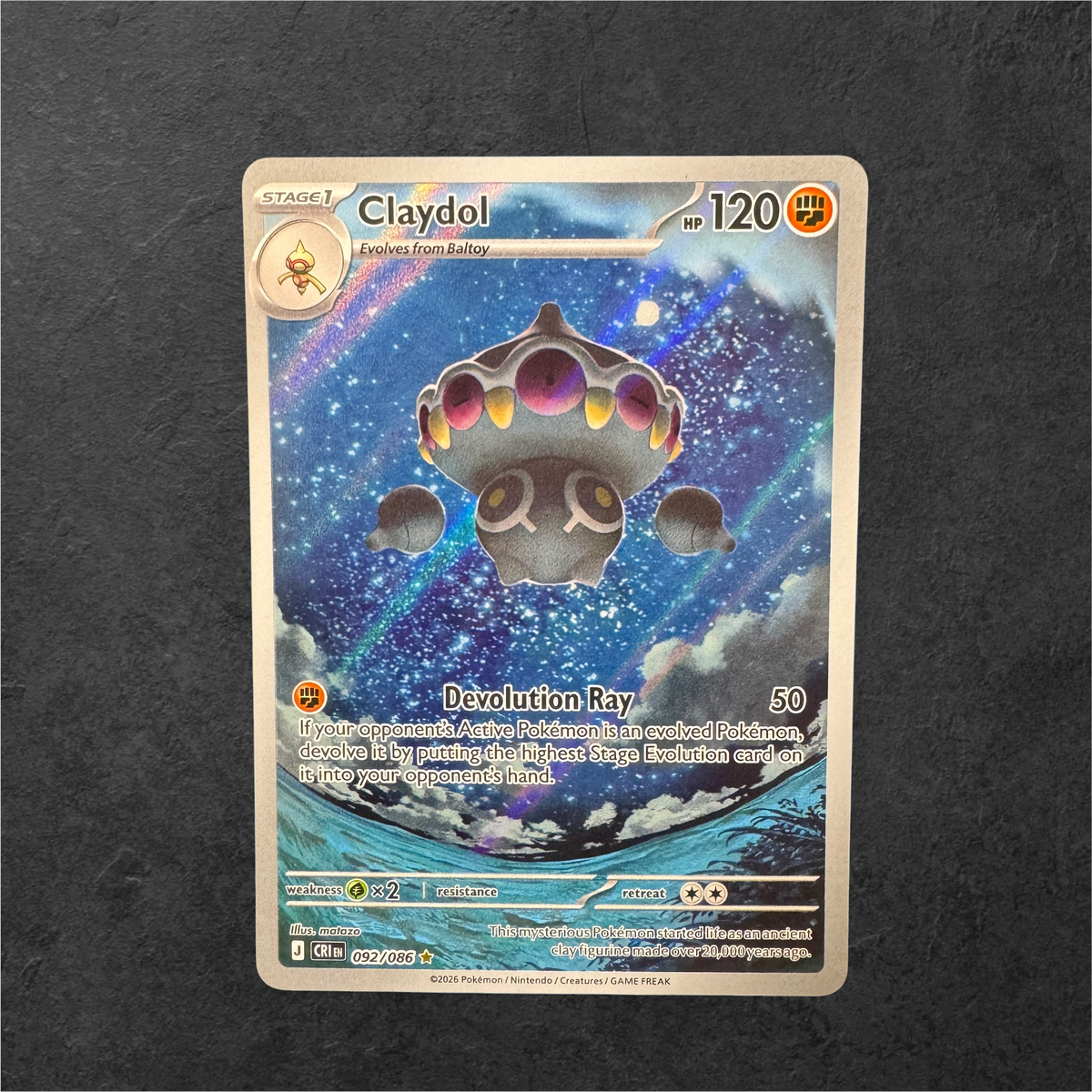 Claydol | #092 | NM | Chaos Rising | English | 2026