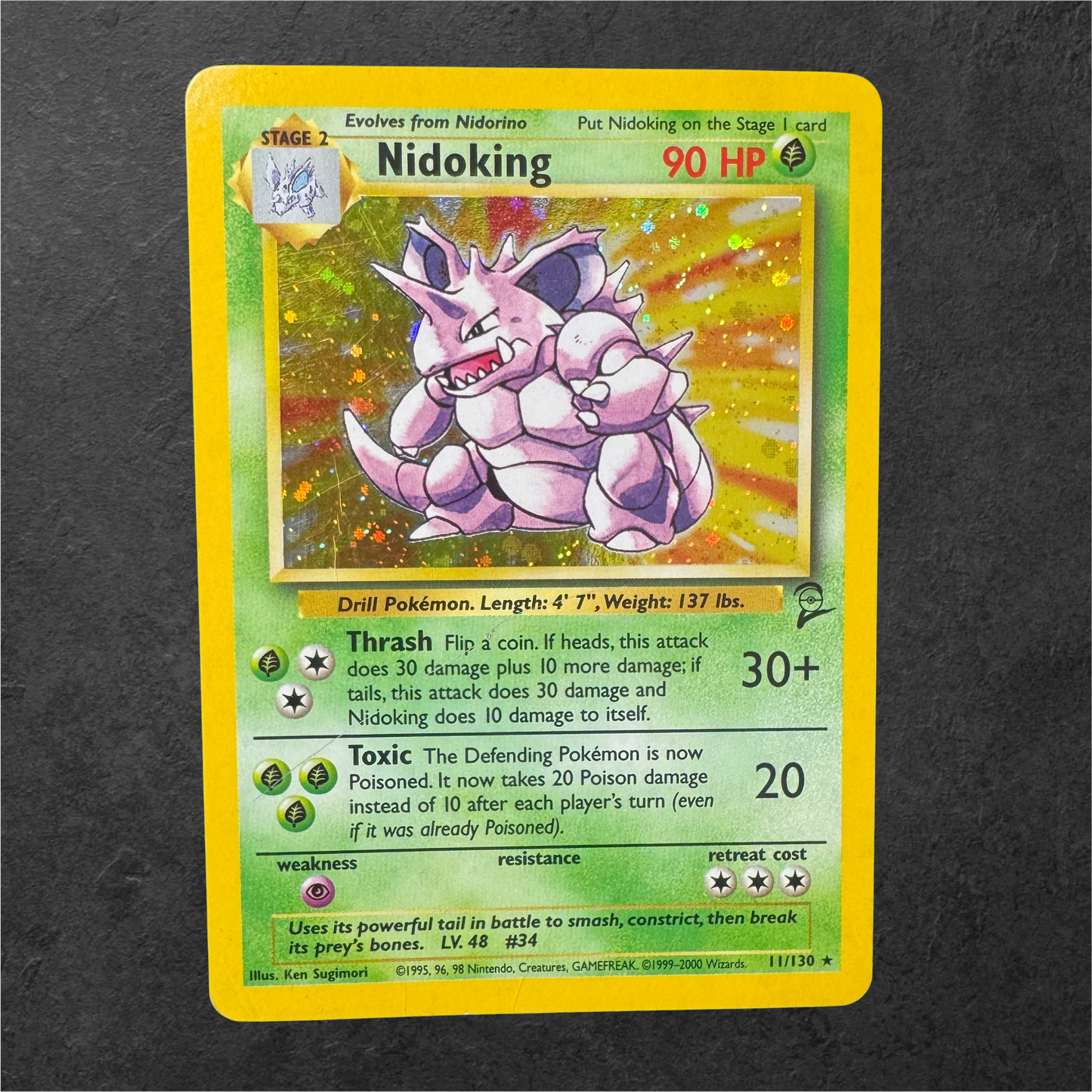 Nidoking | #11 | HP | Base Set 2 | English | 2000
