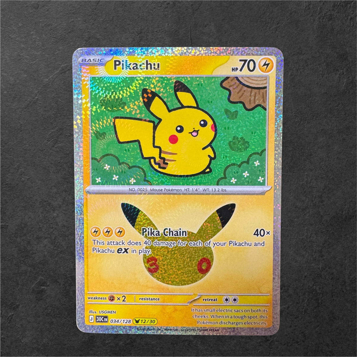 30th Celebrations Pikachu, ex and promos - Choose your card