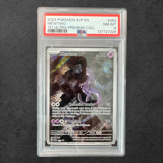 Mewtwo | #052 | PSA 8 | 151 UPC | English | 2023