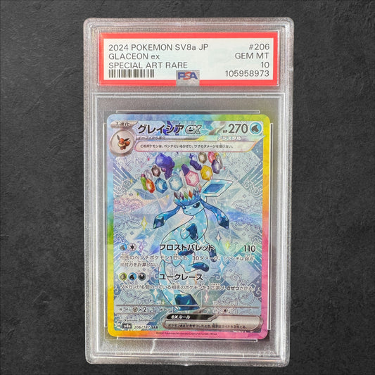 Glaceon ex | #206 | PSA 10 | Terastal Festival ex | Japanese | 2024