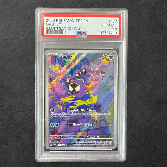 Gastly | #177 | PSA 10 | Temporal Forces | English | 2024