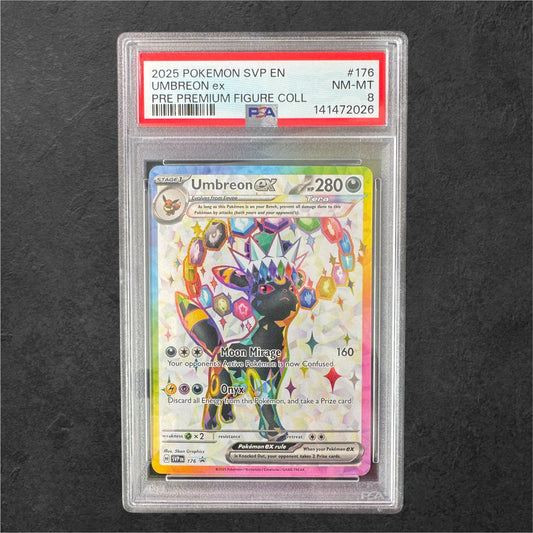 Umbreon ex | #176 | PSA 8 | Prismatic Figure Collection | English | 2025
