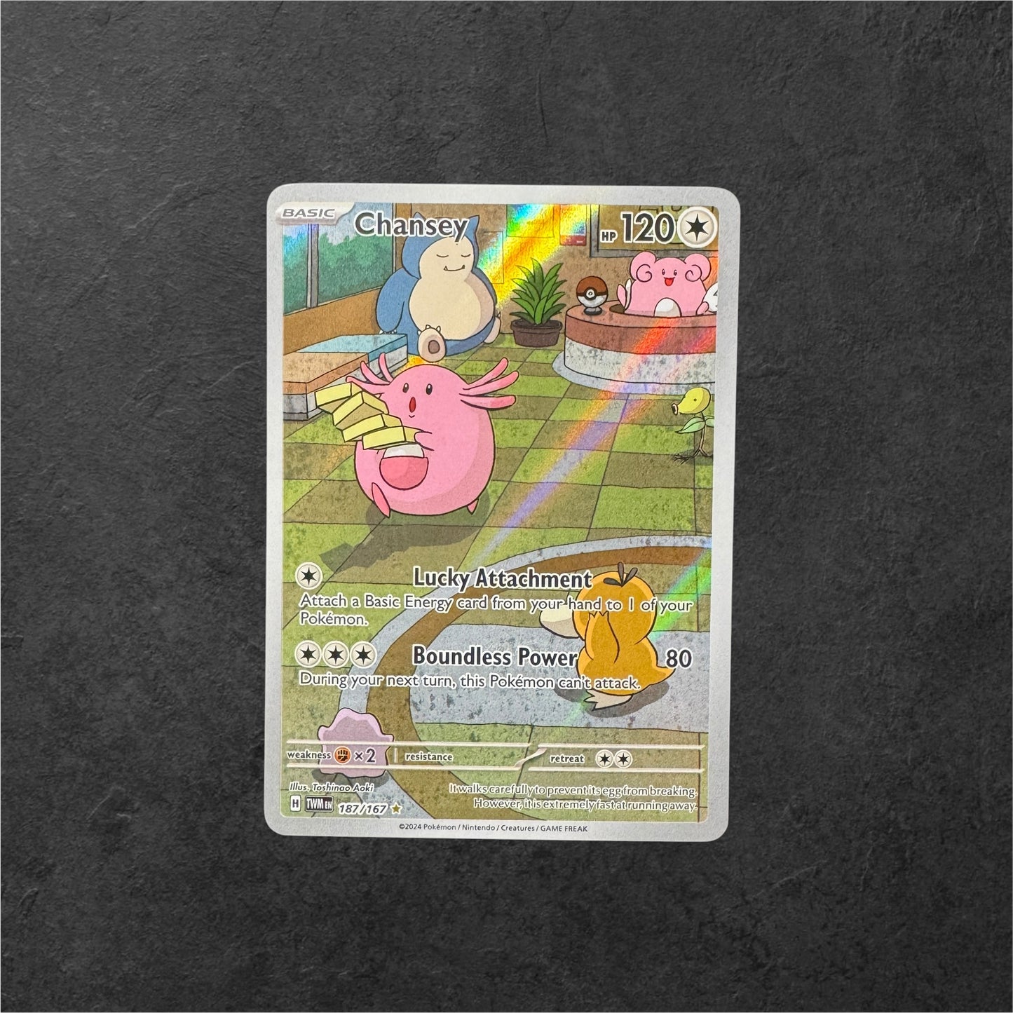 Chansey | #187 | NM | Twilight Masquerade | English | 2024