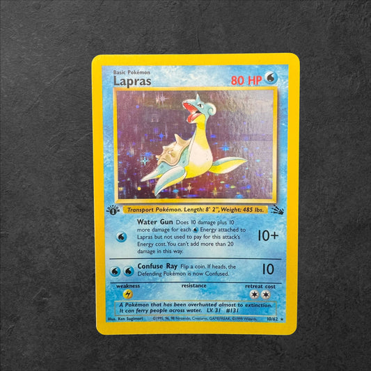 Lapras 1st Edition | #10 | MP | Fossil | English | 1999
