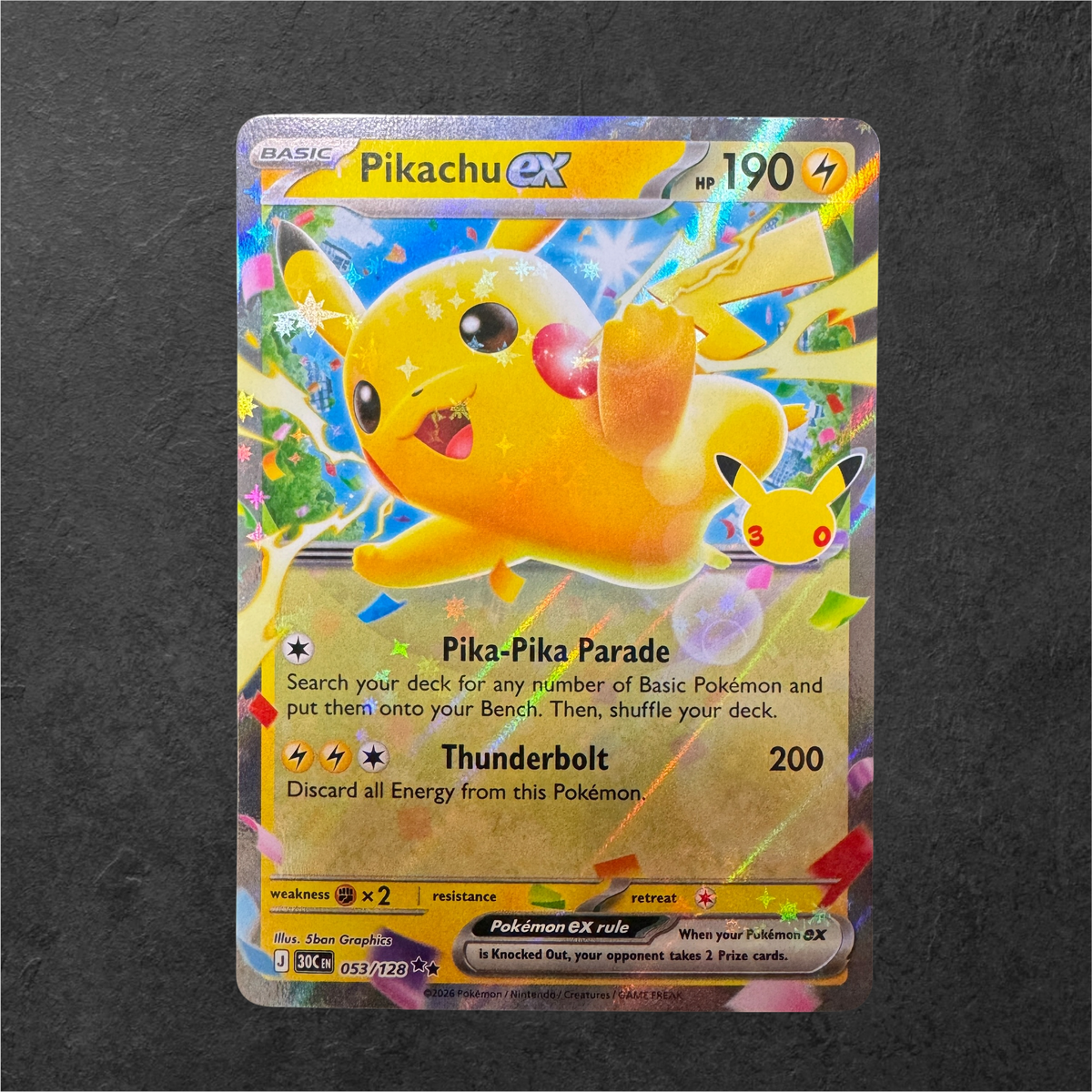 30th Celebrations Pikachu, ex and promos - Choose your card