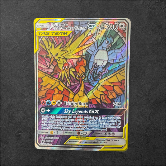 Moltres & Zapdos & Articuno GX | #SM210 | NM | Hidden Fates ETB | English | 2019