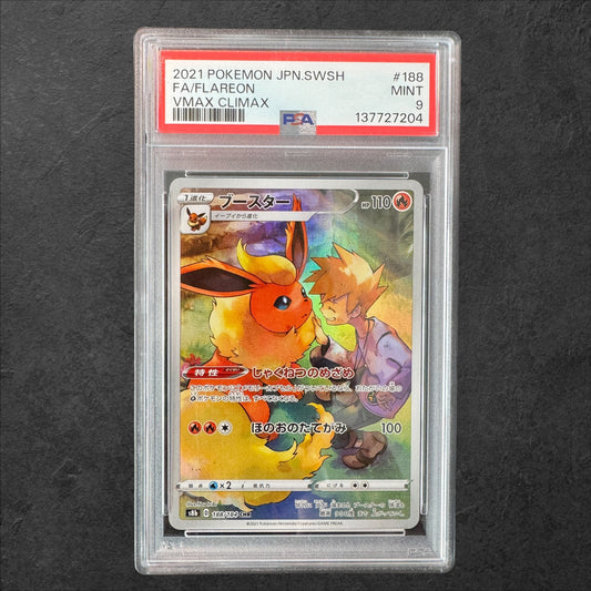Flareon | #188 | PSA 9 | VMAX Climax | Japanese | 2021