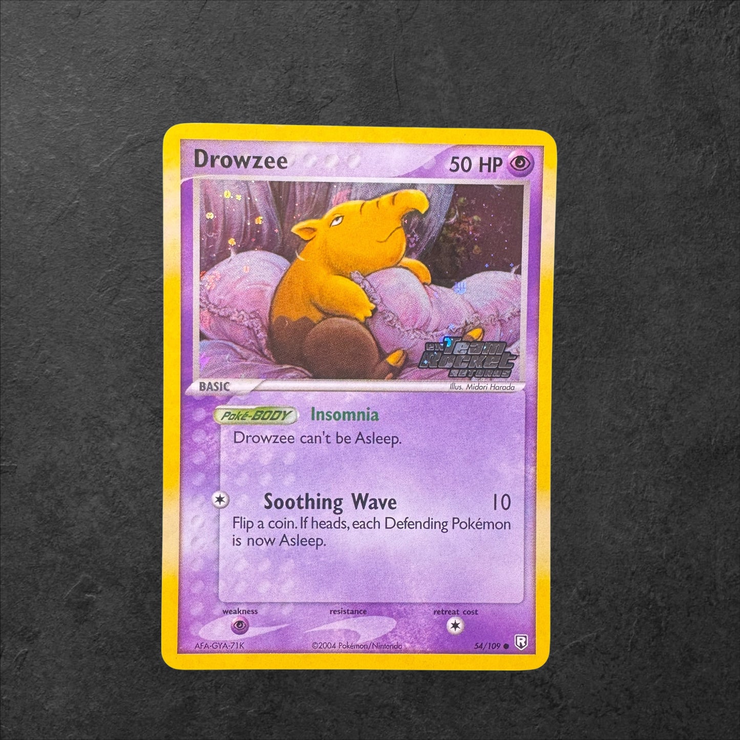 Drowzee Reverse Holo | #54 | LP | EX Team Rocket Returns | ENG | 2004