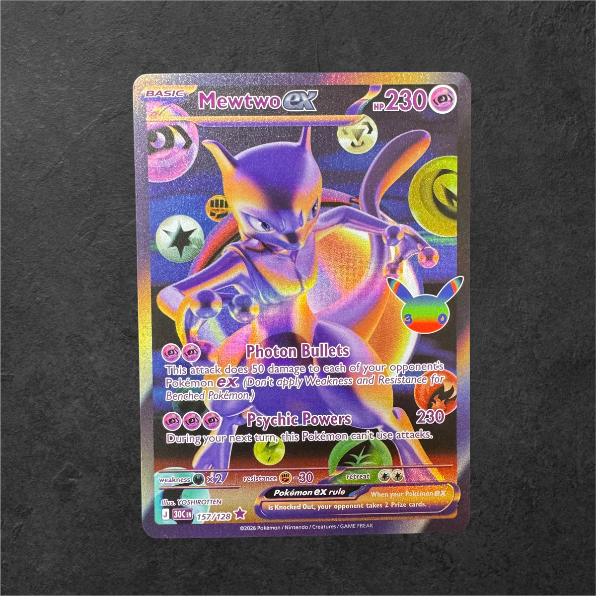 Mewtwo ex | #157 | NM | 30th Celebrations | English | 2026