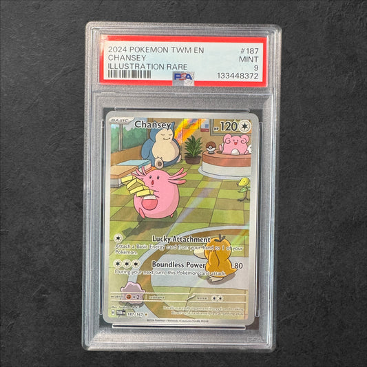 Chansey | #187 | PSA 9 | Twilight Masquerade | English | 2024