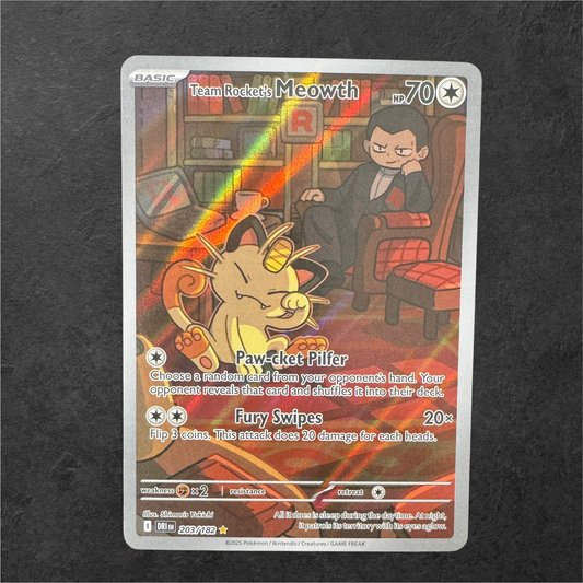 Team Rocket's Meowth | #203 | NM | Destined Rivals | English | 2025
