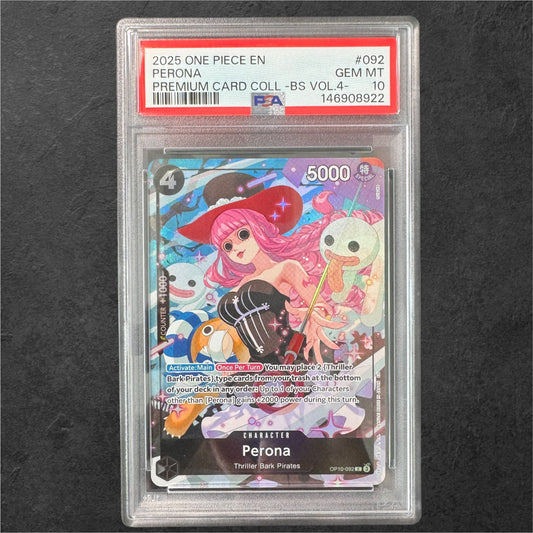 Perona | #OP10-092 | PSA 10 | Best Selection Vol.4 | English