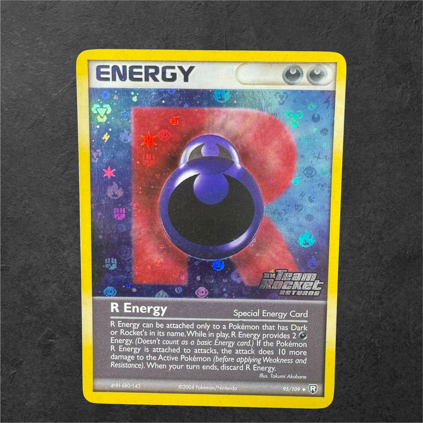 R Energy Reverse Holo | #95 | MP | ex Team Rocket Returns | English | 2004