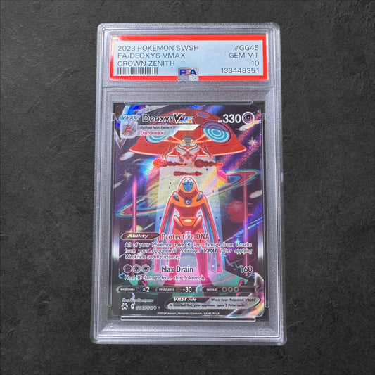 Deoxys VMAX | #GG45 | PSA 10 | Crown Zenith | English | 2023