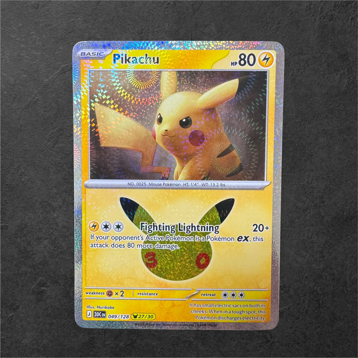 30th Celebrations Pikachu, ex and promos - Choose your card