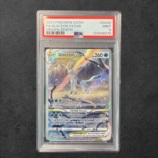 Glaceon VSTAR | #GG40 | PSA 9 | Crown Zenith | English | 2023