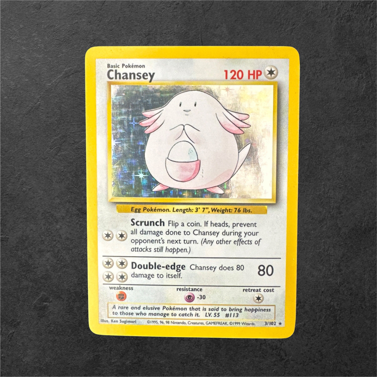 Chansey | #3 | LP | Base Set | English | 1999