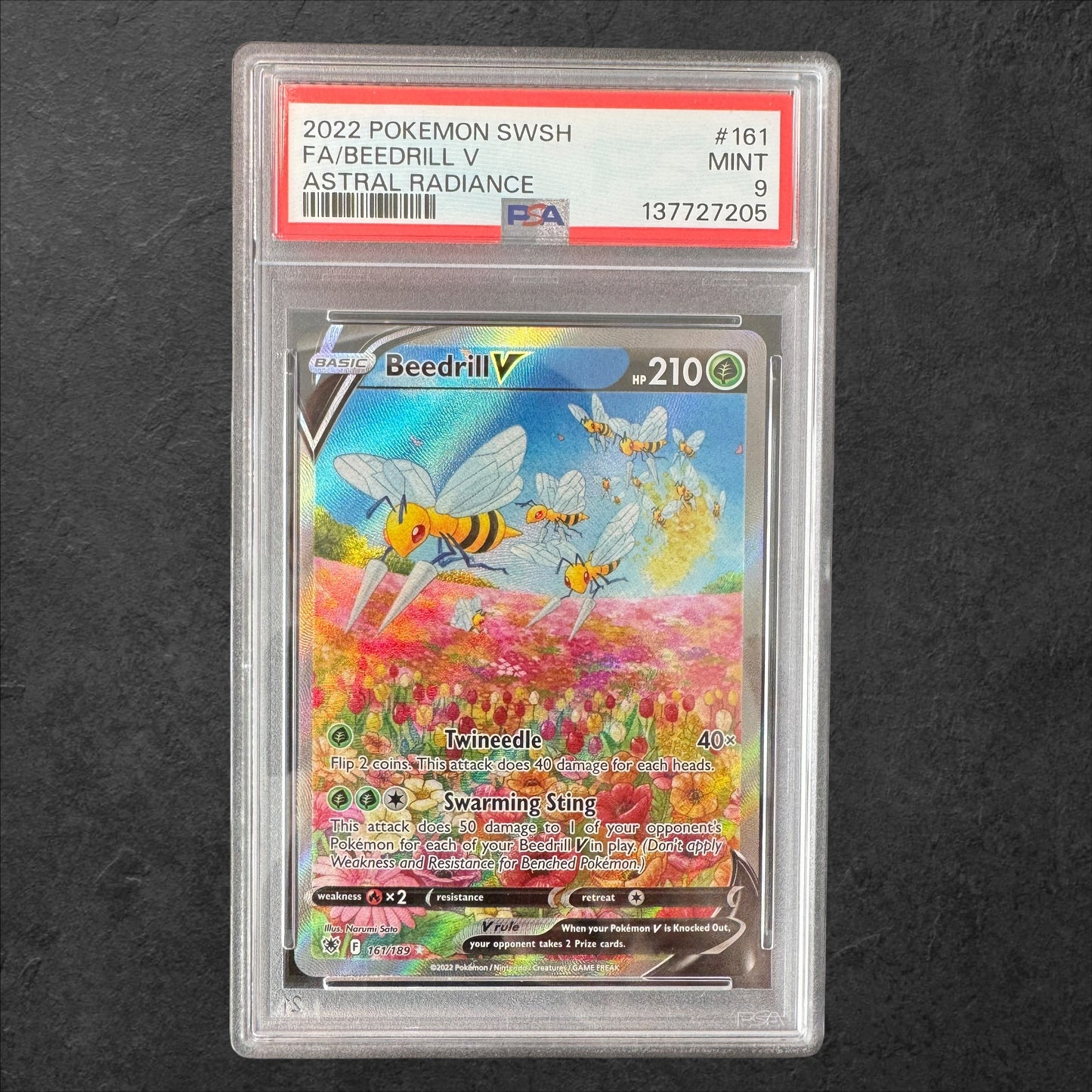 Beedrill V | #161 | PSA 9 | Astral Radiance | English | 2022