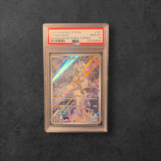N's Reshiram Stamp | #167 | PSA 10 | Journey Together Box Topper | English