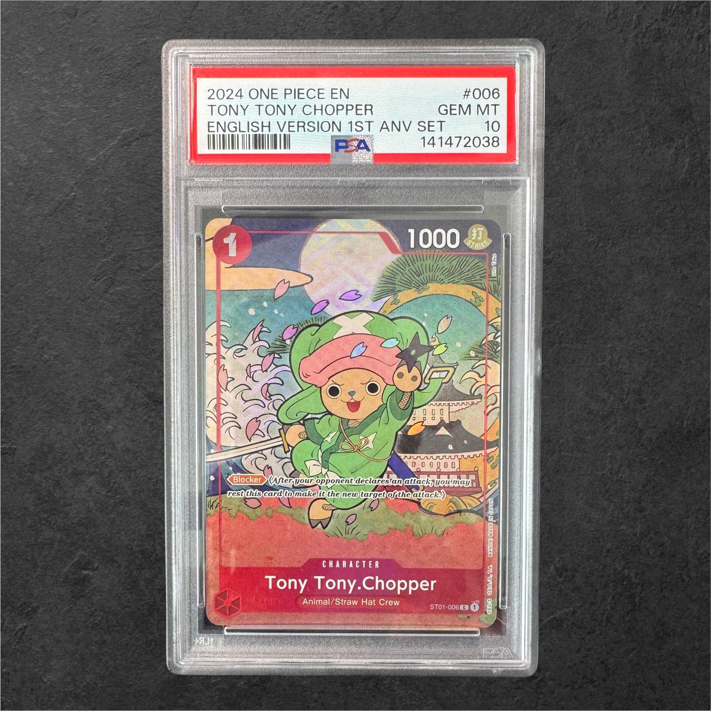 Tony Tony.Chopper | #006 | PSA 10 | 1st Anniversary Set | English