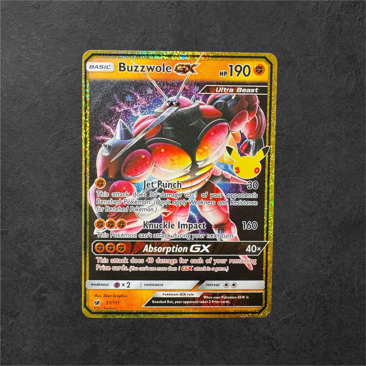 Buzzwole GX | #57 | NM | 30th Celebrations | English | 2026