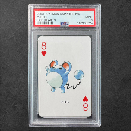 Marill | PSA 9 | Sapphire Playing Cards | Japanese | 2003